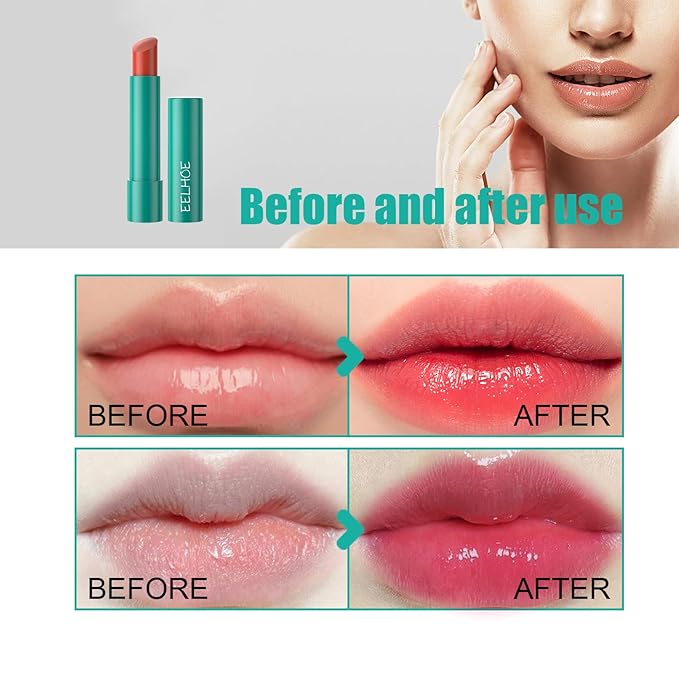 Lip Tint Hydrating, Sheer Strength Hydrating Lip Tint, Tinted Lip Balm Powerful Moisturizing Water Lipstick, Non-Sticky & Long Lasting (#Clear Shimmer)