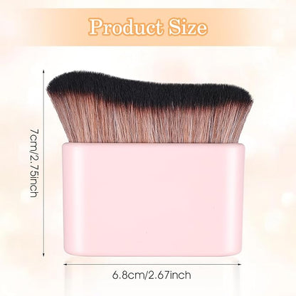 Self Tan Brush Soft Body Makeup Brush Portable Self Tanning Brush Self Tanner Face Brush For Body & Leg Makeup (Pink)