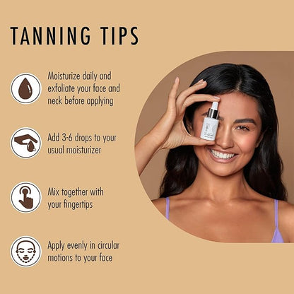 St. Moriz Advanced Self Tanning Drops for Face, Tan Boosting Face Drops (0.51 Fl Oz) - Self Tanner Bronzing Drops for Face - Face Tanning Drops to Add to Moisturizer