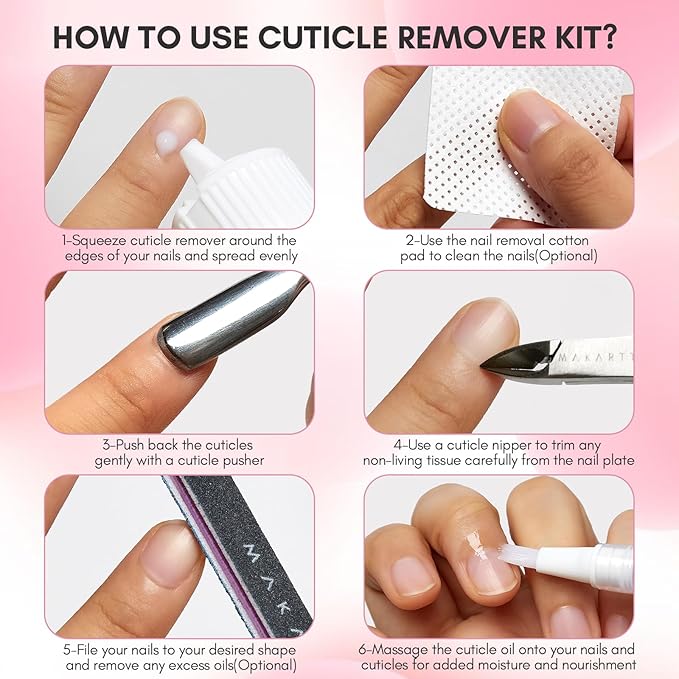 Makartt Cuticle Remover Kit, Nail