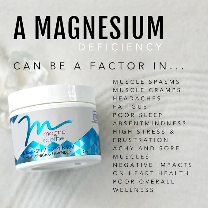 MagneSoothe Topical Magnesium Body Balm - 8 oz Jar