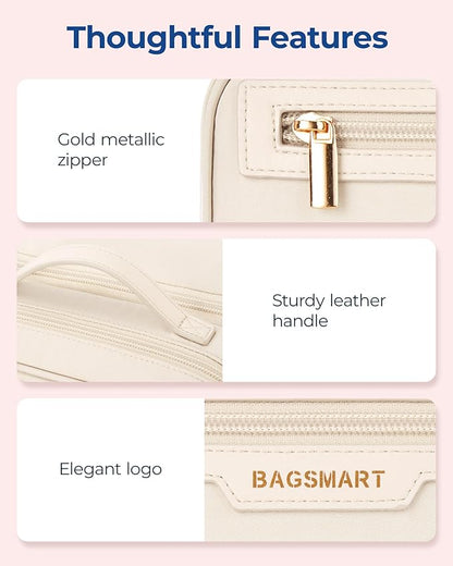 Bagsmart travel makeup bag large