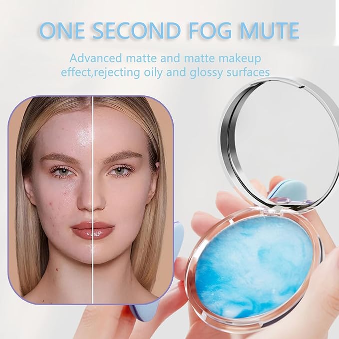 Chillab Lavender Matte Powder,Oil Control Face Pressed Powder (Floating Cloud)