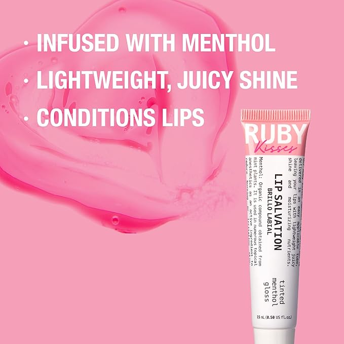 Ruby Kisses Salvation Lip Gloss, Lightweight, Juicy Shine, Gloss,