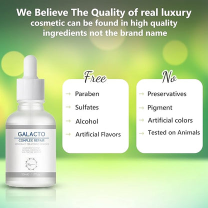 Galactomyces 94% + Niacinamide 4%+ Hyaluronic Acid Serum 1.7fl.oz, Facial Essence for Moisturizing, Hydrating, Soothing, Skin Elasticity