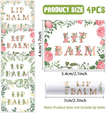 OLYCRAFT 100Pcs Self-Adhesive Lip Balm Tag Wrapping