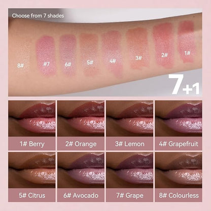 8PCS Tinted Lip Balm with Vaseline, Balm,