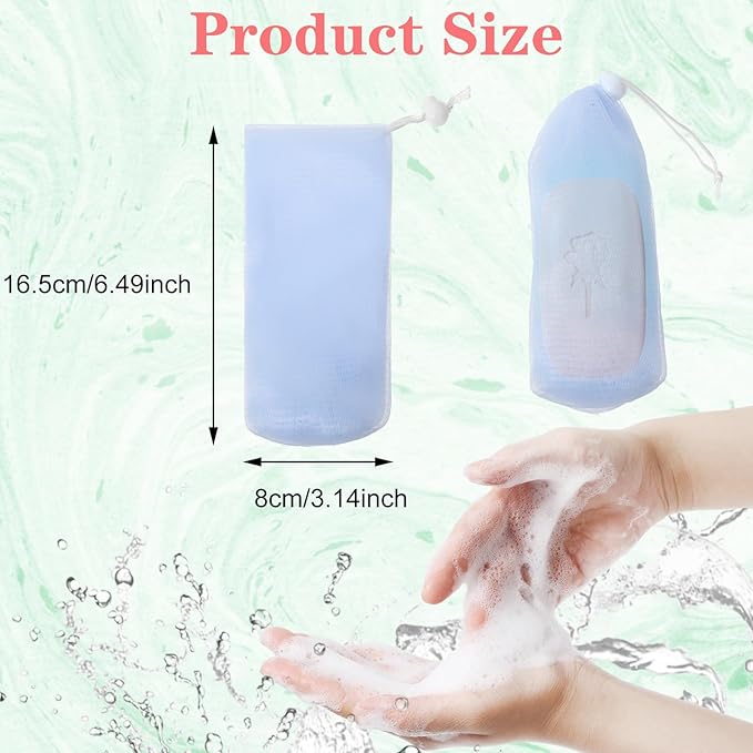 Bewudy 6 PCS Soap Pouch, Exfoliating