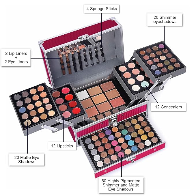 132 Color All In One Makeup Kit,Professional Makeup