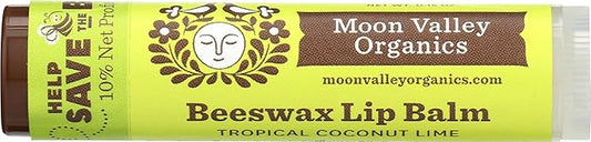 Moon Valley Organics Beeswax Lip Balm LIME,