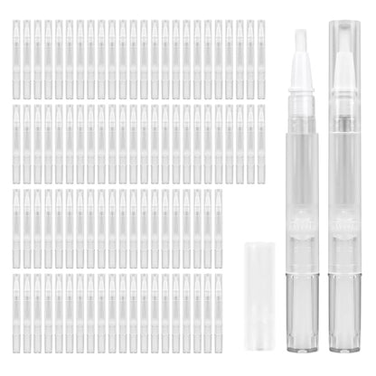 100PCS Empty Cuticle Oil Pen Transparent Twist Pens Lip 3ml