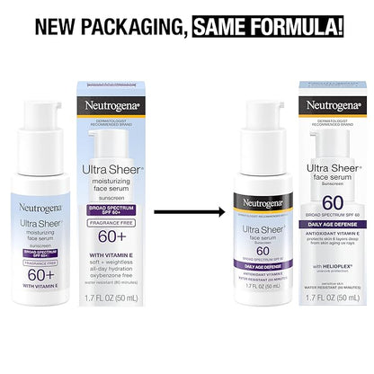 Neutrogena Ultra Sheer Moisturizing Face Serum