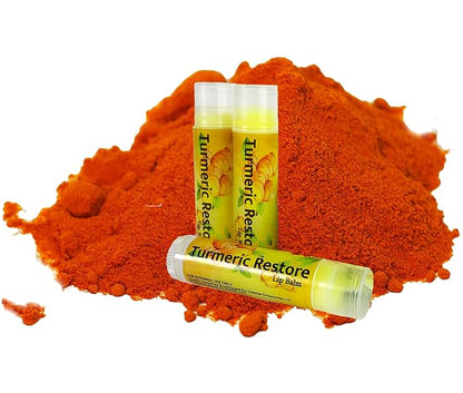 Organic Turmeric Lip Balm 3 Pack Ingredients