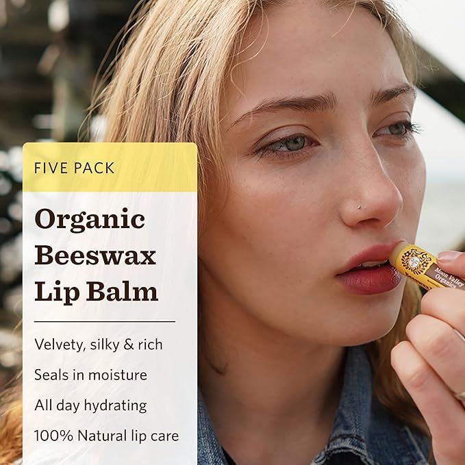 Moon Valley Organics Beeswax Lip Balm Vanilla,
