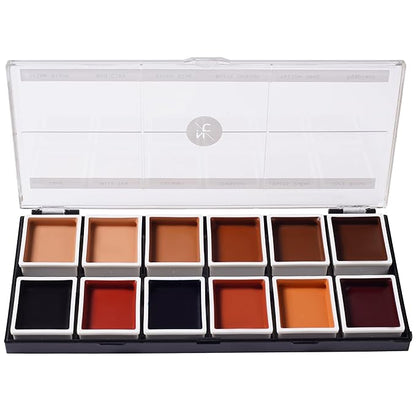12 Color Dark Flesh Tone Alcohol Activated Makeup