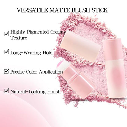 Boobeen Blush Stick, Lightweight Blendable Blush Tint Cheek