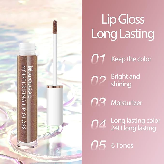 Moisturizing Lip Gloss, Non-Stick and Non-Drying Luminous Tinted Moisturizing