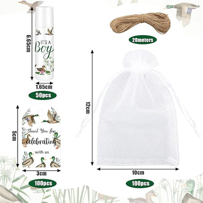 Demissle 50 Pcs Baby Shower Lip (Mallard)