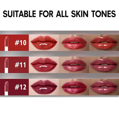 Matte Lip Gloss for Women,3 PCS Matte Liquid Gloss