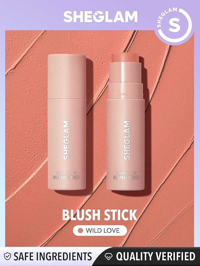 SHEGLAM Snatch N Cream Blush Stick Longlasting High Wild Love