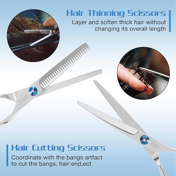 10 PCS Hair Cutting Scissors