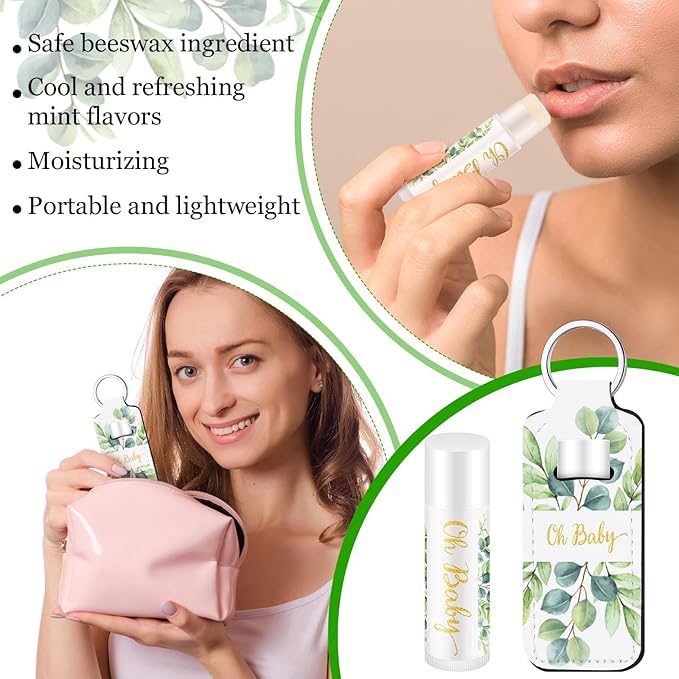 18 Sets Baby Shower Bridal Shower Guests(Eucalyptus