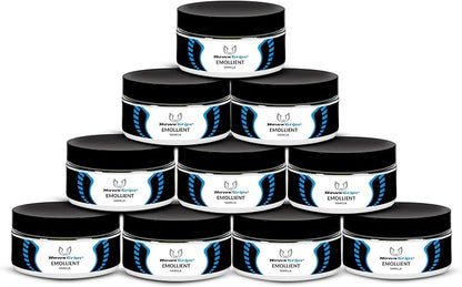 Massage Cream Emollient, Vanilla Scent, Deep & Soft Tissue, Physical Body & Muscle Therapy, Safe & Clean Ingredients, Ideal Use with Hands & Tools - Vanilla Scent, 10 Jars (8oz Each)