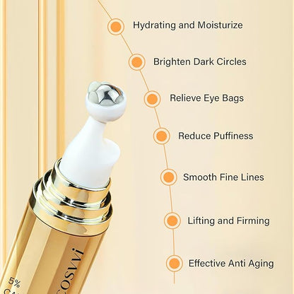 Caffeine eye serum for dark