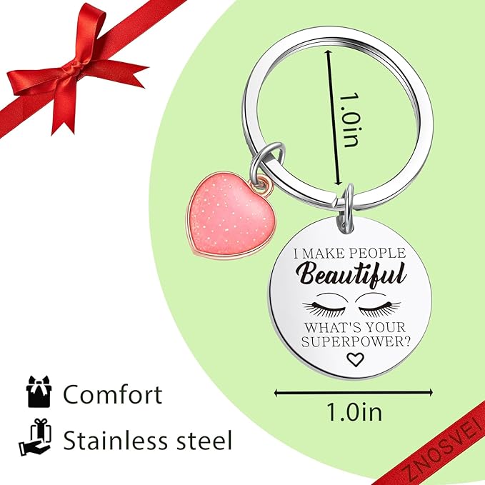 Lashes Keychain Lashes Girl Gift Eyelashes Artist Keychain