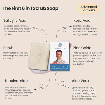 Salicylic Acid Scrub Soap with Niacinamide,