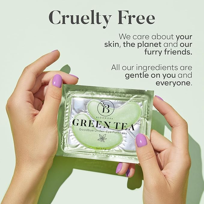 Green Tea Under Eye Patches (30 Pairs) Under Eye Patches for Dark Circles, Under Eye Patches for Puffy Eyes and Dark Circles, Under Eye Mask, Eye Care, Puffy Eyes Treatment
