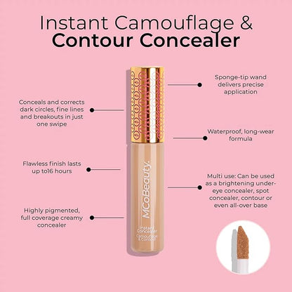MCoBeauty Instant Concealer Camouflage & Contour, Ivory, Perfecting