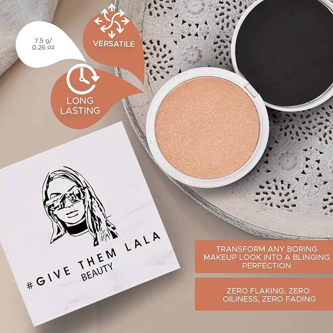 Pressed Highlighter By Give Them Lala- Highly Pigmented USA (Goddess)