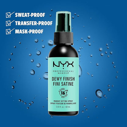 NYX PROFESSIONAL MAKEUP Makeup Setting Spray - Dewy Glass (Clear)