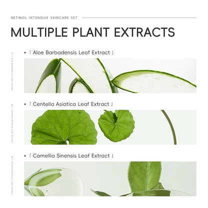 Retinol Skin Care Set, 5 In 1 Skincare Gift with Retinol Serum, Moisturizer, Eye Cream, Cleanser, Toner, Anti Aging Skincare Kit for Women, Mother Day Gifts