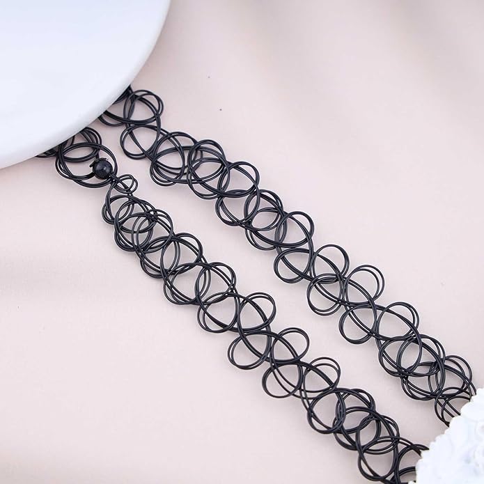 Black Velvet Choker Necklace Goth Balck
