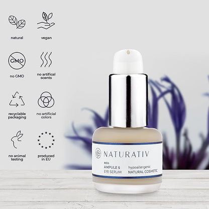 Ecoampoule 5 Serum | Eye Serum | Extensive hydration & Reduce Fine Line, Tightens | Hyaluronic Acid, Cornflower Water, Caffeine | 30 ml