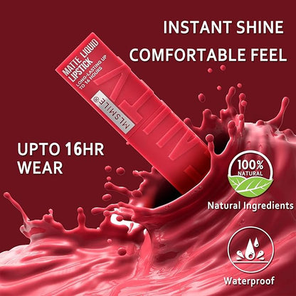 Matte Lipstick Waterproof and Smudge Proof Long Lasting Smudge