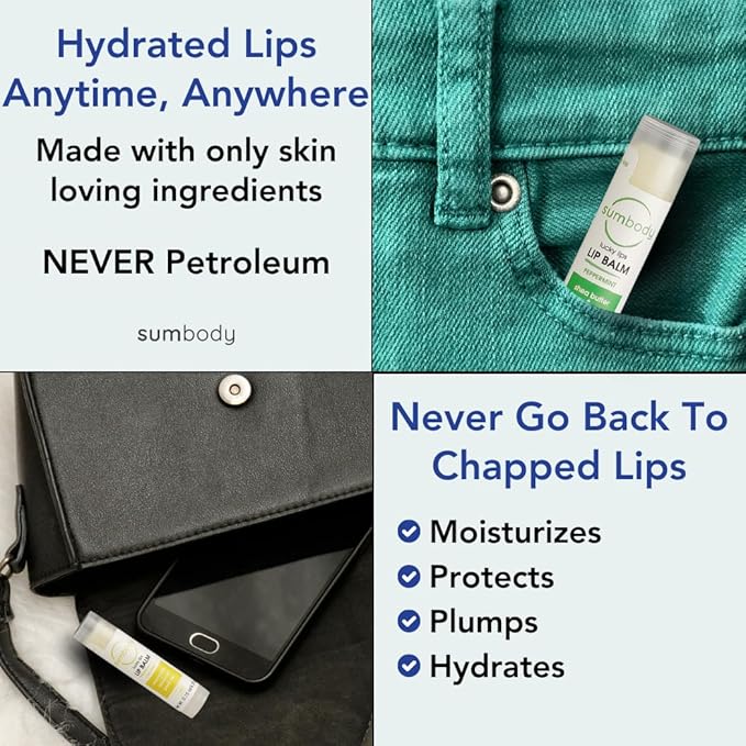 Lip Balm Beeswax Gift Set -Assorted Ingredients,