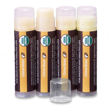 USDA Organic Lip Balm 4-Pack by