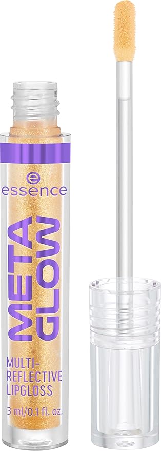 essence | Meta Glow Multi-Reflective Lip Gloss | Golden Future)