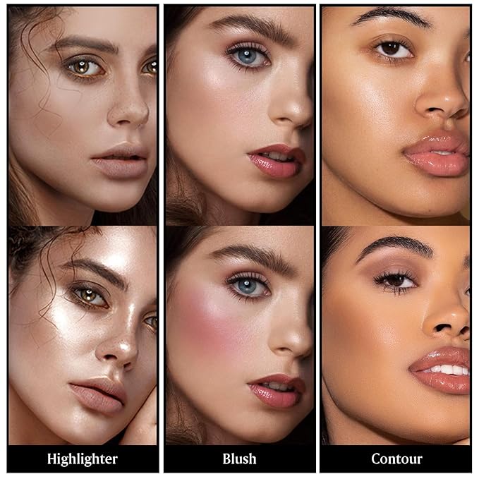 3Pcs Cream Contour Stick Makeup Kit - Cream