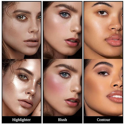 3Pcs Cream Contour Stick Makeup Kit - Cream