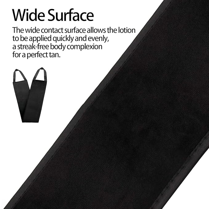 3 Pack Self Tanning Mitt Applicator Kit Set Self Tan Back Applicator with Self Tanning Glove for Self Tan Mitt Mini Self Tan Glove and Sunscreen Brush (Black)