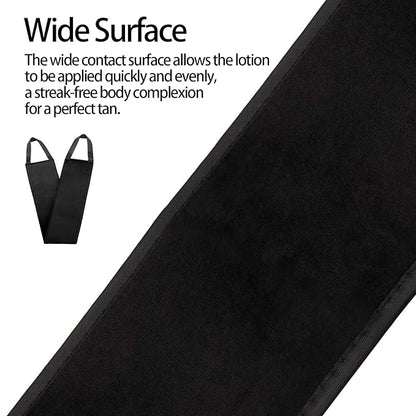 3 Pack Self Tanning Mitt Applicator Kit Set Self Tan Back Applicator with Self Tanning Glove for Self Tan Mitt Mini Self Tan Glove and Sunscreen Brush (Black)