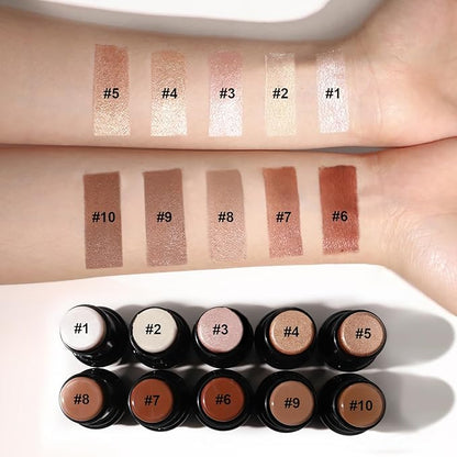 2Pcs Cream Contour Stick Makeup Kit, Cream Highlighter