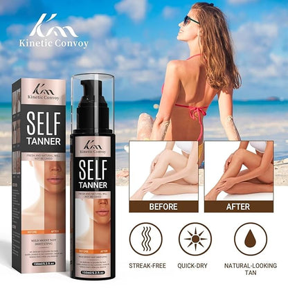 Self Tanner Kit | Sunless Tanner, Fast Self Tan, No Fake Tan Smell, No Added Nasties, Vegan, Cruelty Free, 5.2 Fl Oz