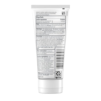 Neutrogena Ultra Gentle Daily Facial Moisturizer with SPF 30 Sunscreen with CICA, Lightweight Face Lotion with Broad Spectrum SPF 30 for Normal to Sensitive Skin, Fragrance-Free, 3.4 fl. oz