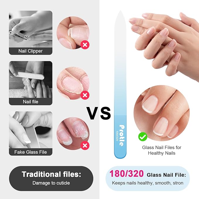Glass Nail Files for Natural