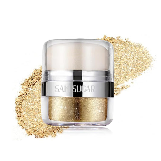 Glitter Body Highlighter Powder Body Shimmer Sparkle Face sponge head（07#）